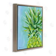Stephanie Workman Marrott | Tropical Pineapple on Blue