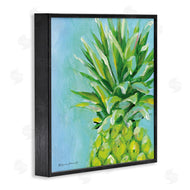 Stephanie Workman Marrott | Tropical Pineapple on Blue