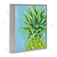 Stephanie Workman Marrott | Tropical Pineapple on Blue