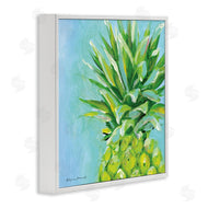 Stephanie Workman Marrott | Tropical Pineapple on Blue