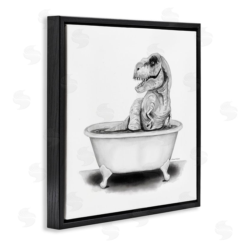 Rachel Nieman | Funny T-Rex Bathtub Washroom
