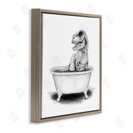 Rachel Nieman | Funny T-Rex Bathtub Washroom