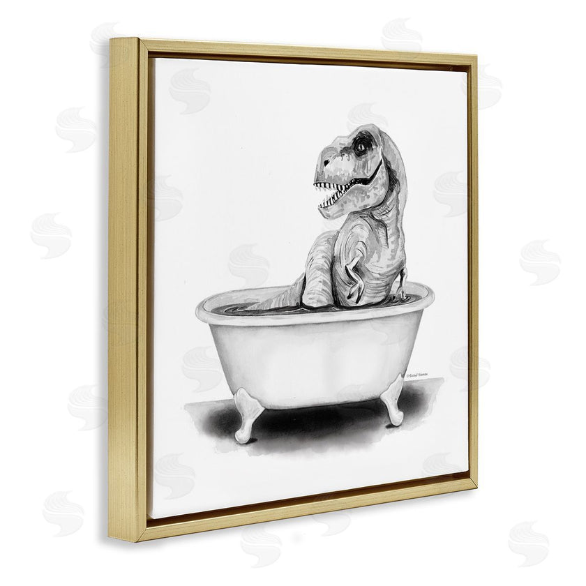 Rachel Nieman | Funny T-Rex Bathtub Washroom
