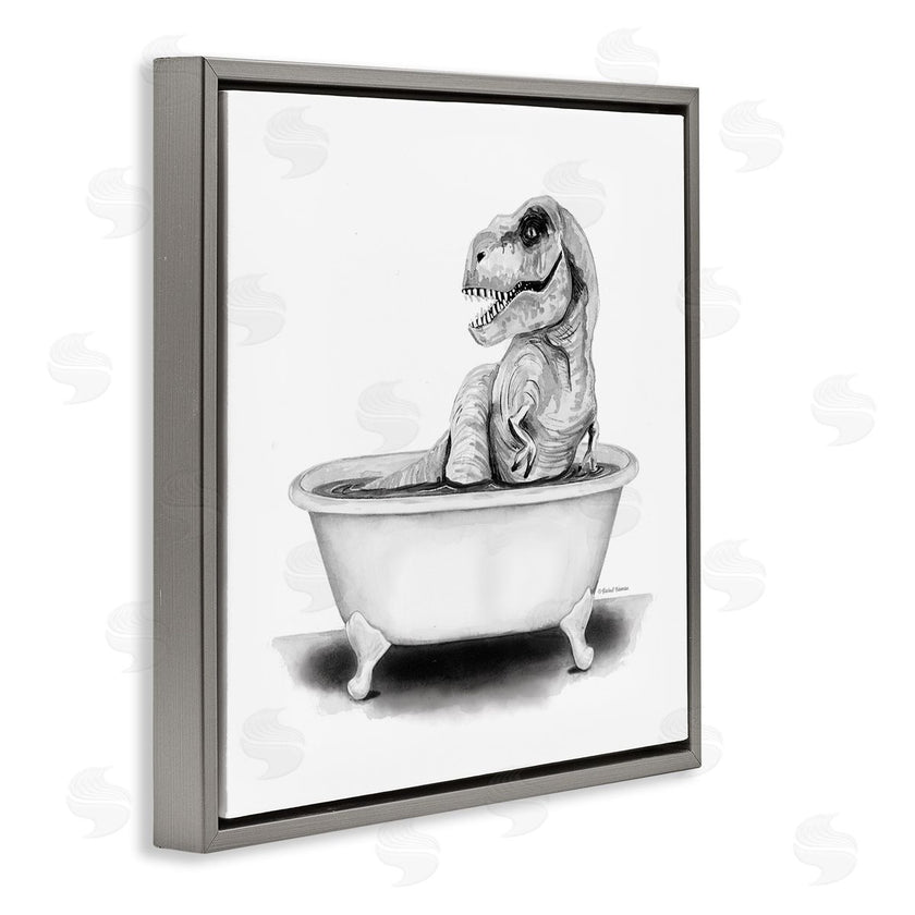 Rachel Nieman | Funny T-Rex Bathtub Washroom