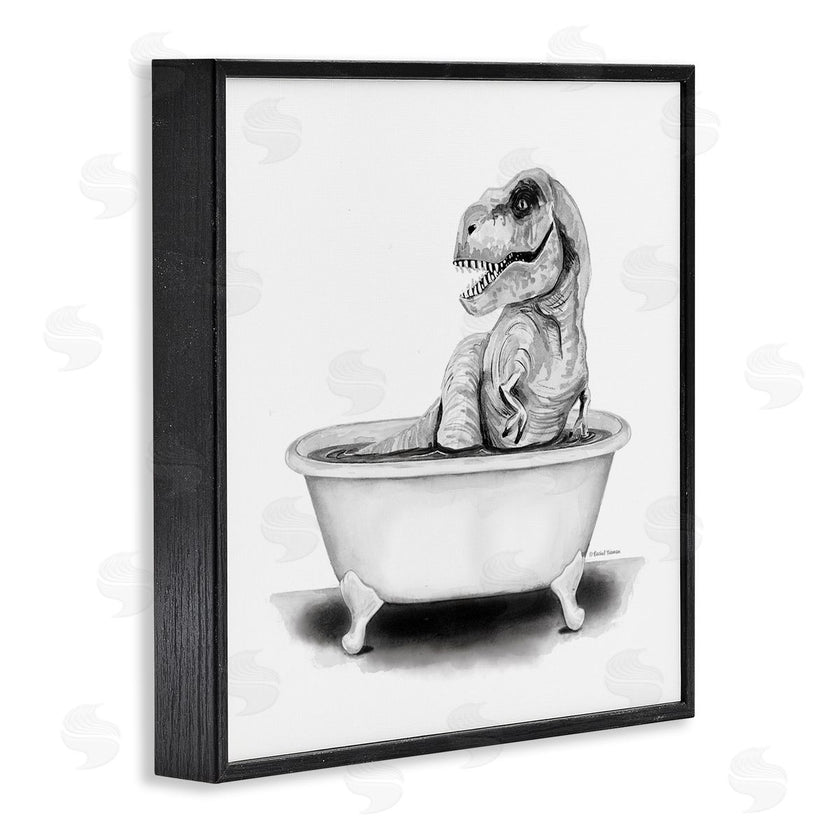 Rachel Nieman | Funny T-Rex Bathtub Washroom