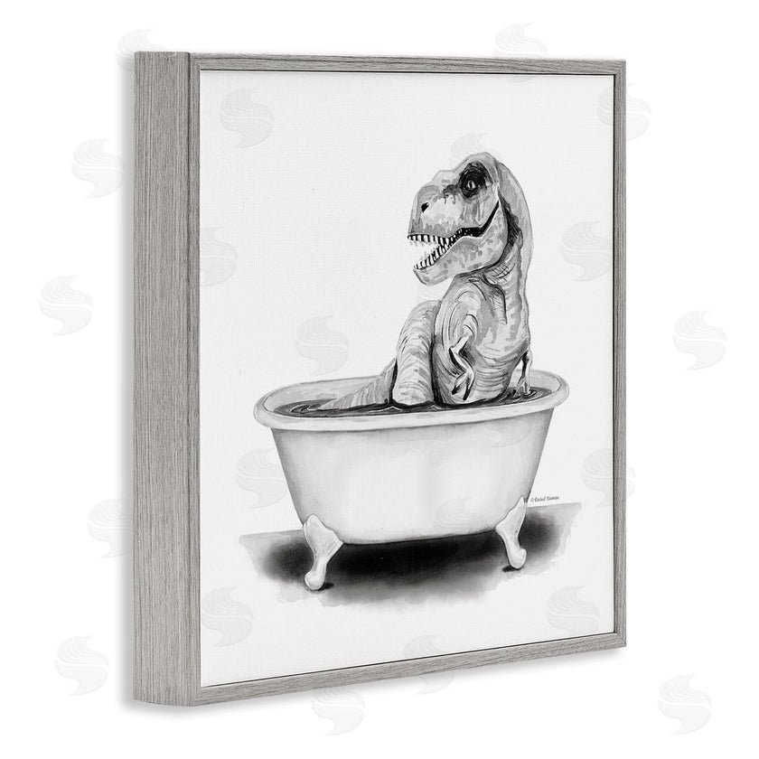 Rachel Nieman | Funny T-Rex Bathtub Washroom