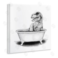 Rachel Nieman | Funny T-Rex Bathtub Washroom