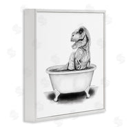 Rachel Nieman | Funny T-Rex Bathtub Washroom
