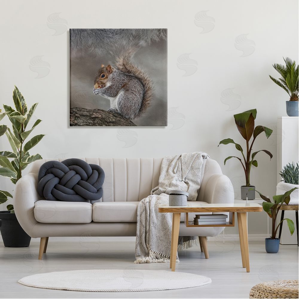 Kelley Parker Woodland Wildlife Squirrel Photography Canvas Wall Art in Room