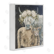 Sara G. Designs | Highland Cattle with Flower Garlands