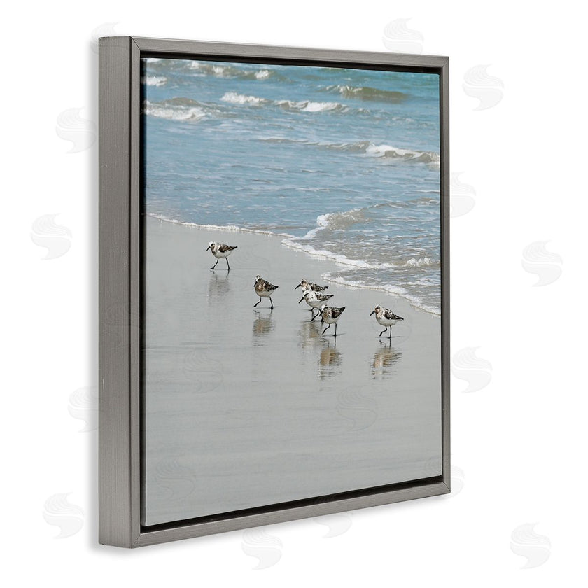 Natalie Carpentieri | Sandpipers on Shore Reflection