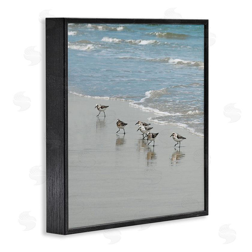 Natalie Carpentieri | Sandpipers on Shore Reflection