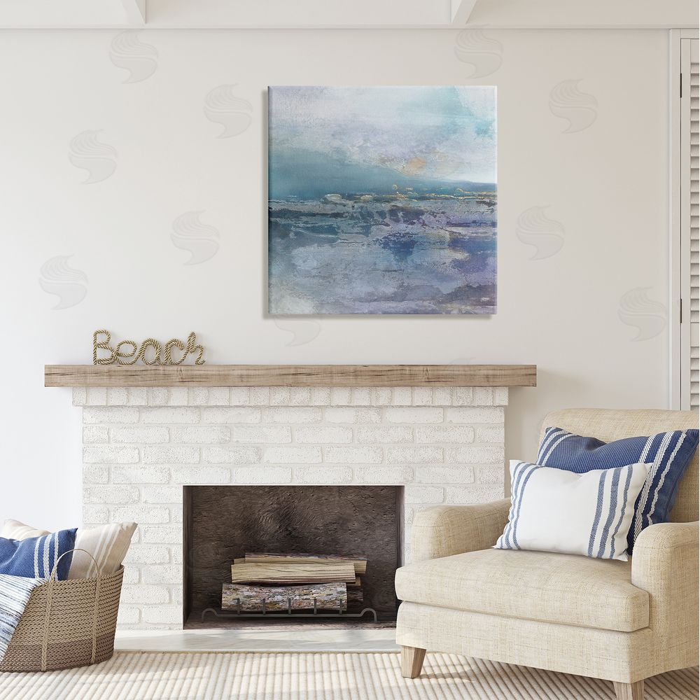 Scott Brems Abstract Ocean Landscape Splash Canvas Wall Art in Room