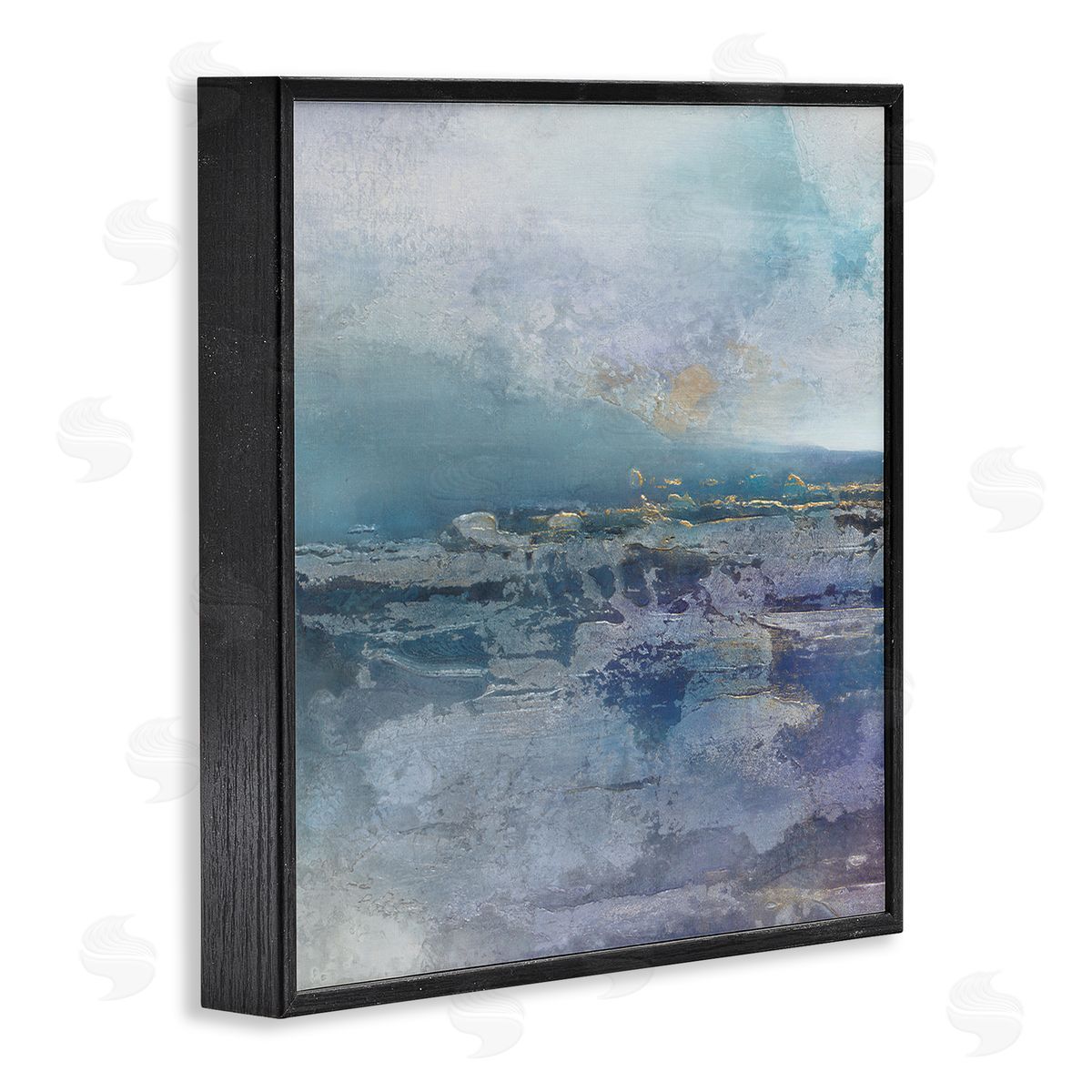 Scott Brems Abstract Ocean Landscape Splash Black Framed Glicee Wall Art Print