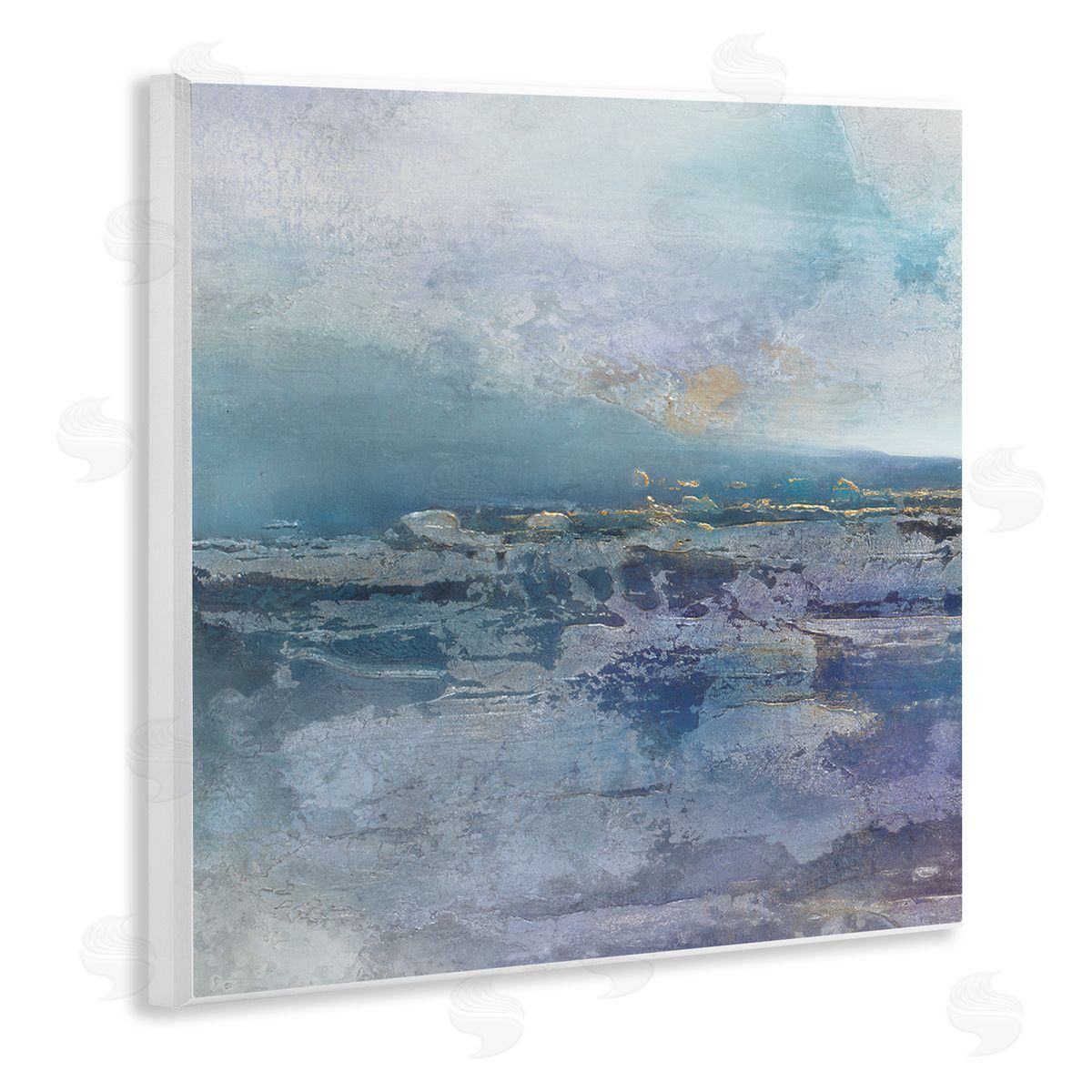 Scott Brems Abstract Ocean Landscape Splash Wooden Wall Plaque Art Print