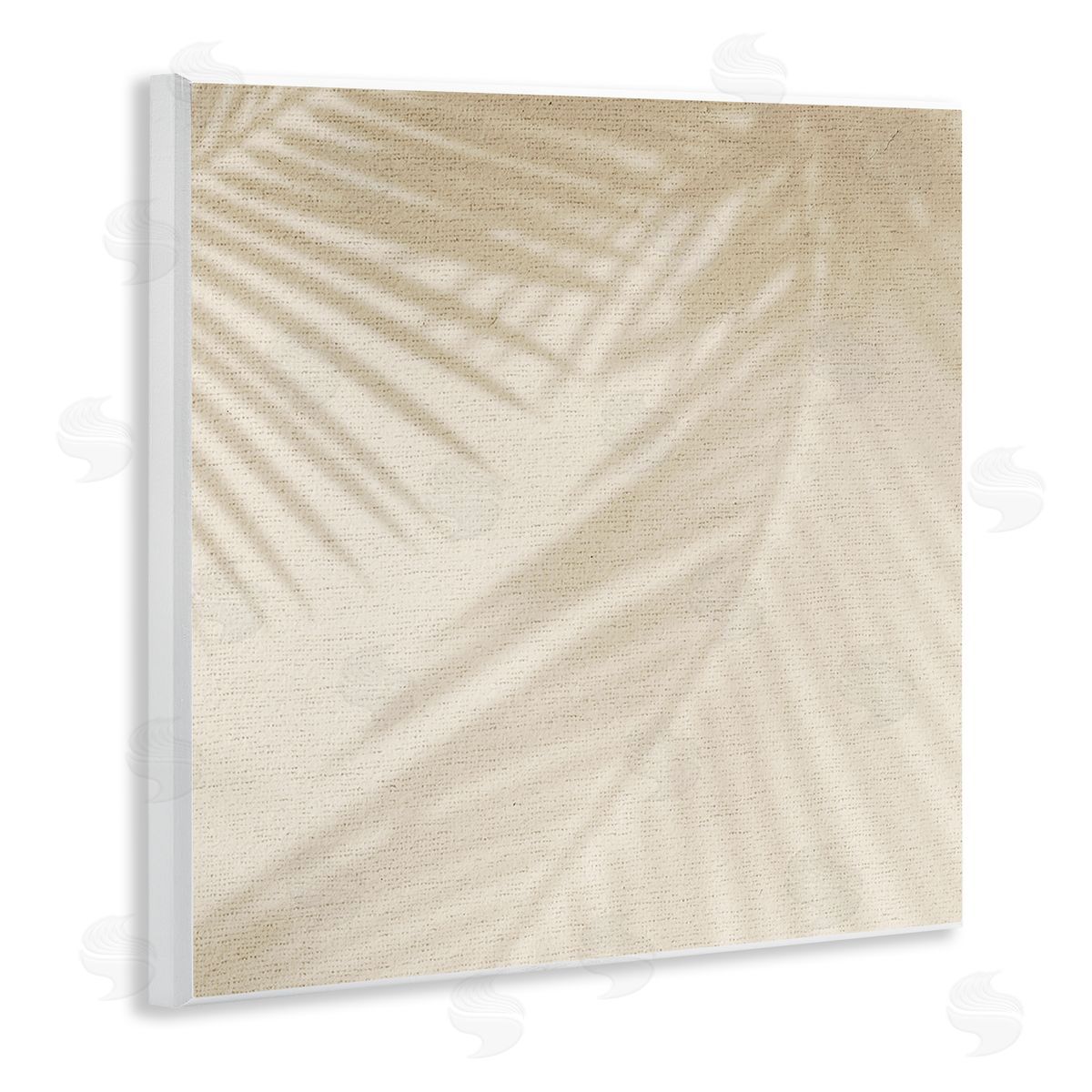 Stupell Studio Soft Beige Neutral Palm Leaves Wooden Wall Plaque Art Print