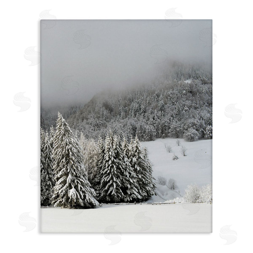 Stupell Studio | Winter Snowscape Woodland Trees