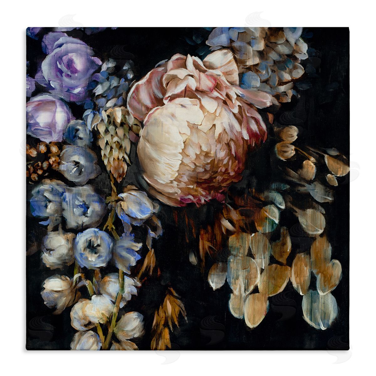 Liz Jardine Traditional Floral Arrangement Stretched Canvas Wall Art Print