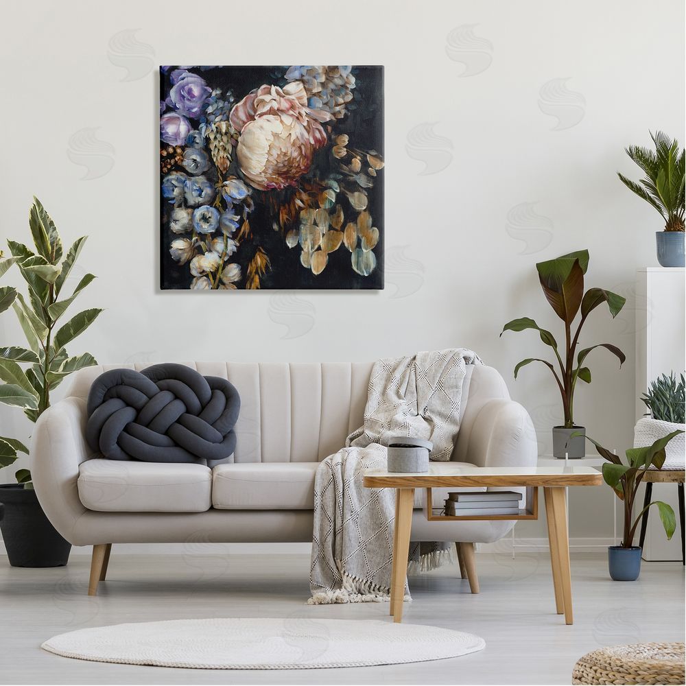 Liz Jardine Traditional Floral Arrangement Canvas Wall Art in Room