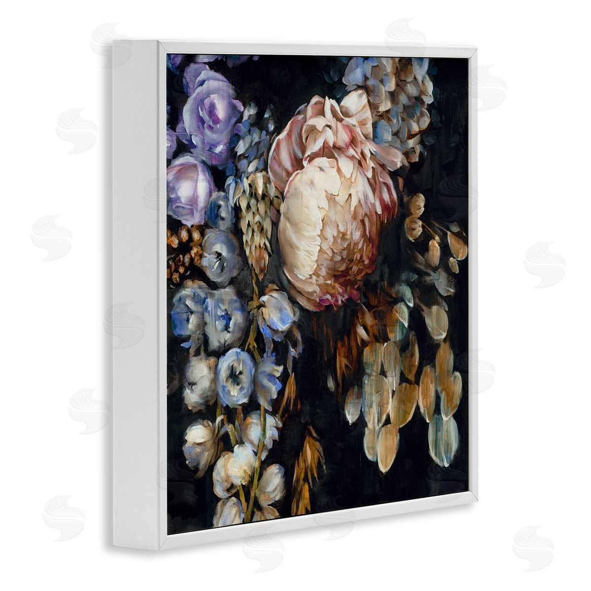 Liz Jardine Traditional Floral Arrangement White Framed Glicee Wall Art Print