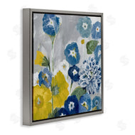 Jill Martin | Blue & Yellow Abstract Poppies