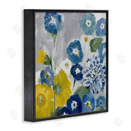 Jill Martin | Blue & Yellow Abstract Poppies
