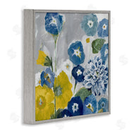 Jill Martin | Blue & Yellow Abstract Poppies