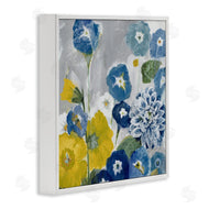 Jill Martin | Blue & Yellow Abstract Poppies