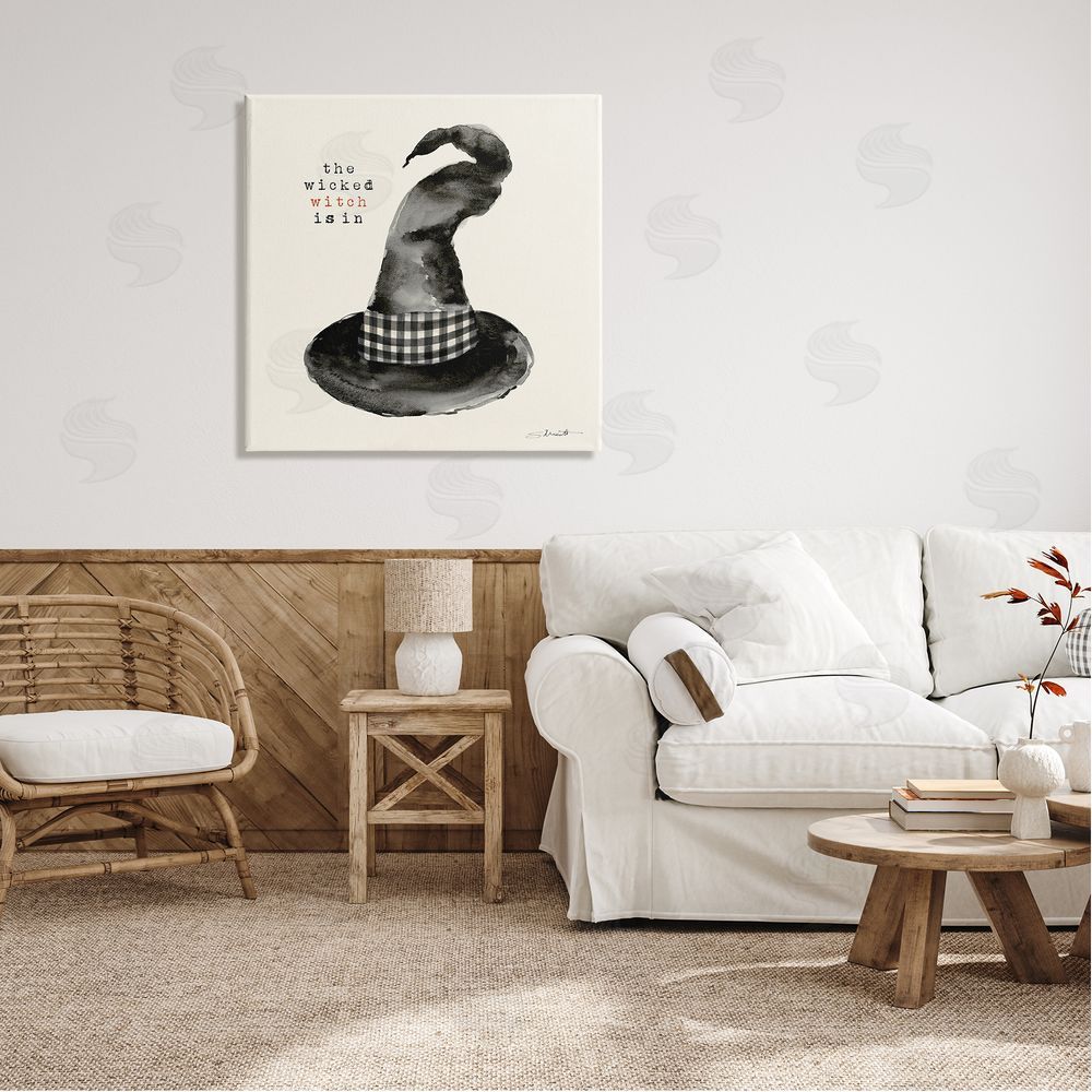 Stephanie Workman Marrott The Wicked Witch Is In Halloween Canvas Wall Art in Room