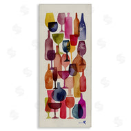 Maria Over | Layered Wine Glasses Painting