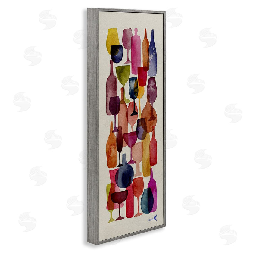 Maria Over | Layered Wine Glasses Painting