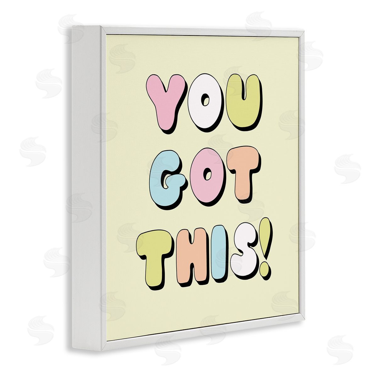 Lula Bijoux & co. Yellow You Got This Phrase White Framed Glicee Wall Art Print