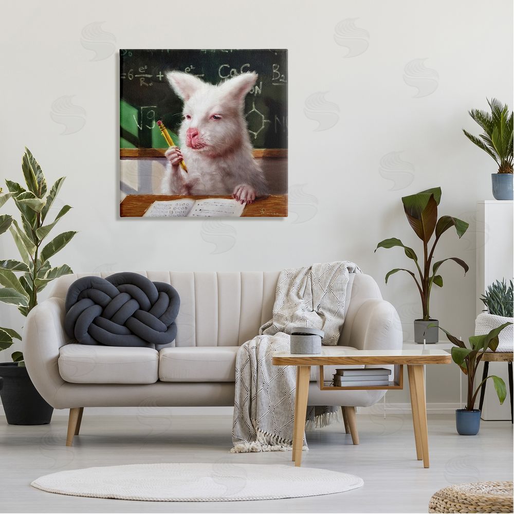 Lucia Heffernan Wallaby in Classroom Canvas Wall Art in Room