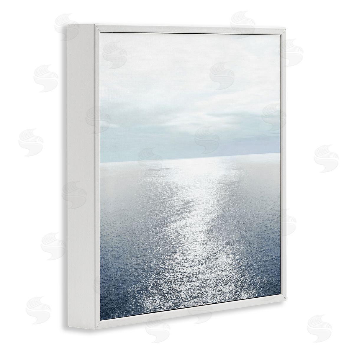 Ocean Ripples Scenery White Frame Print Wall Art, Home Decor by Maggie Olsen