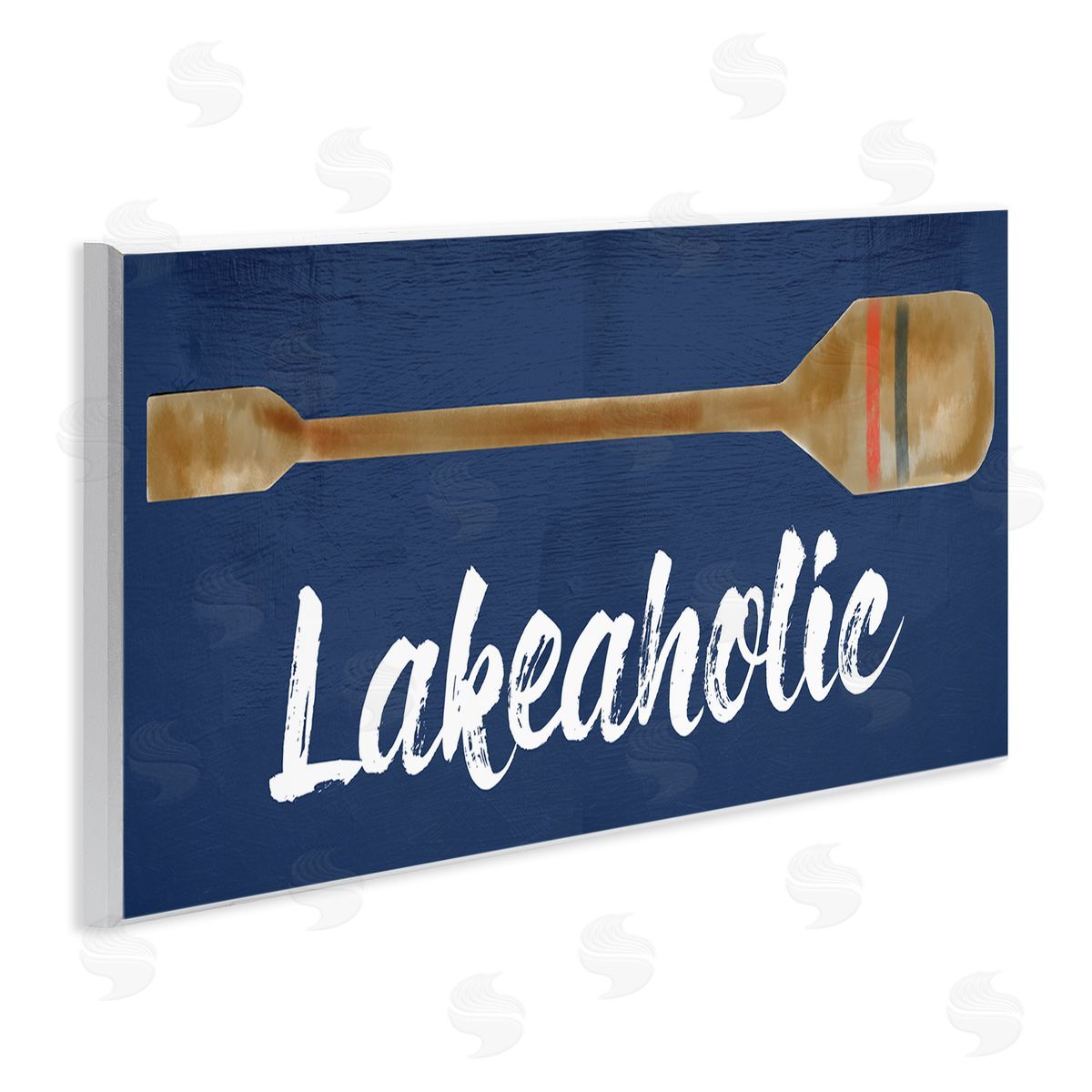 Lakeaholic Boat Oar Wood Plaque Wall Art, Home Decor by Stupell Studio