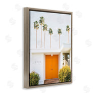 Sisi and Seb | Palm Springs Orange Door