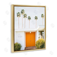 Sisi and Seb | Palm Springs Orange Door