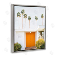 Sisi and Seb | Palm Springs Orange Door
