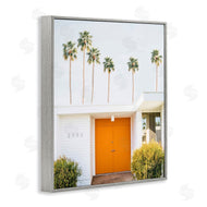 Sisi and Seb | Palm Springs Orange Door