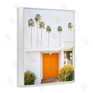 Sisi and Seb | Palm Springs Orange Door
