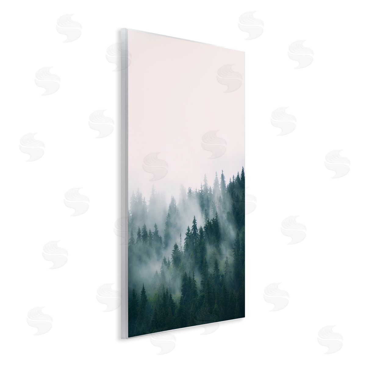 Misty Forest Trees Wood Plaque Wall Art, Home Decor by Sisi and Seb