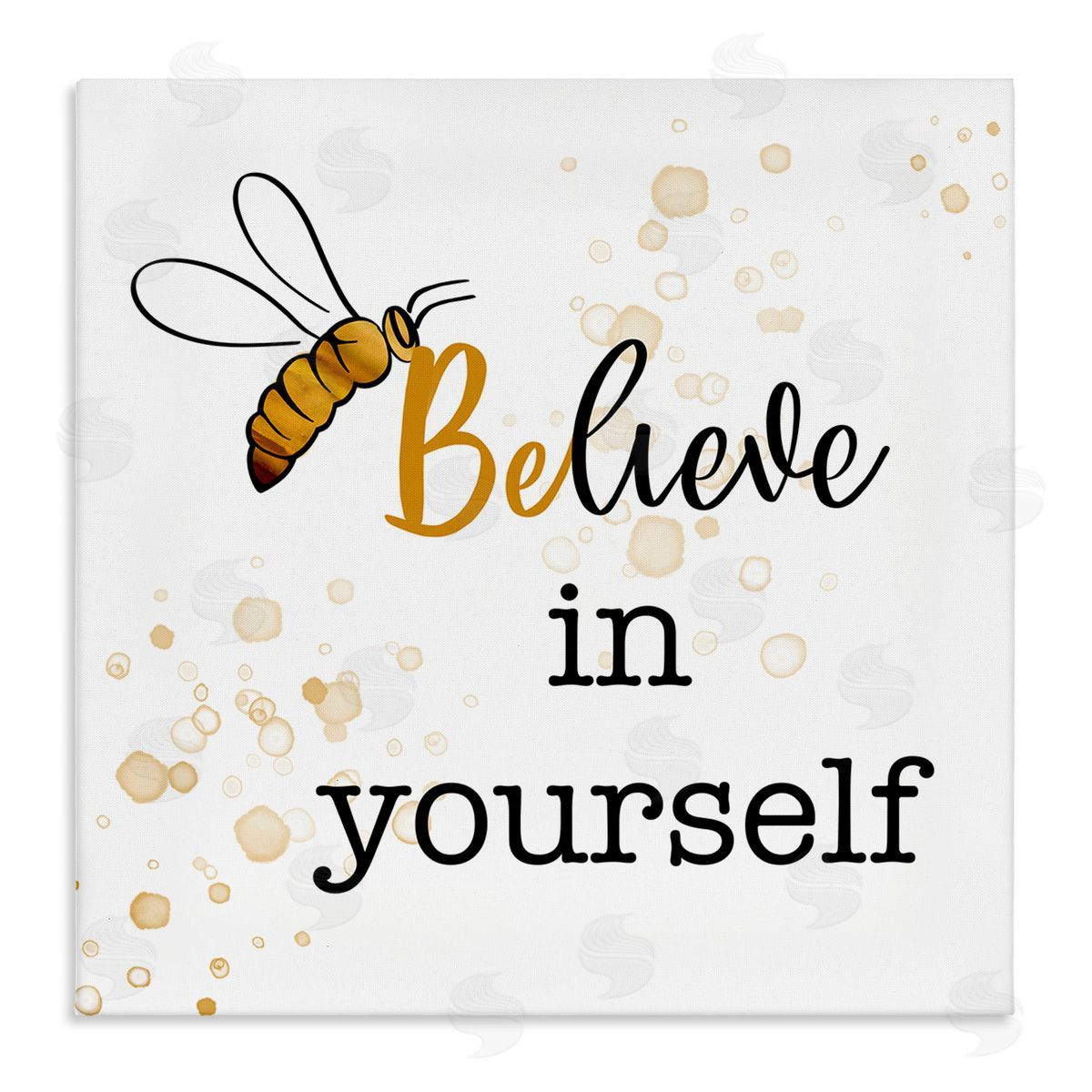Amber Clarkson Modern Believe in Yourself Stretched Canvas Wall Art Print