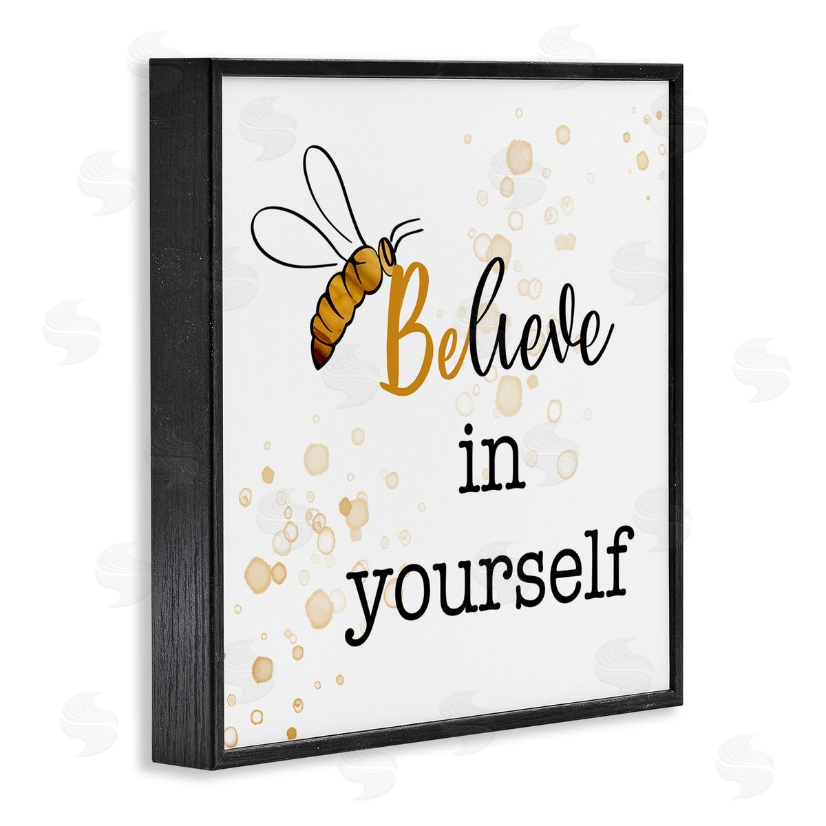 Amber Clarkson Modern Believe in Yourself Black Framed Glicee Wall Art Print