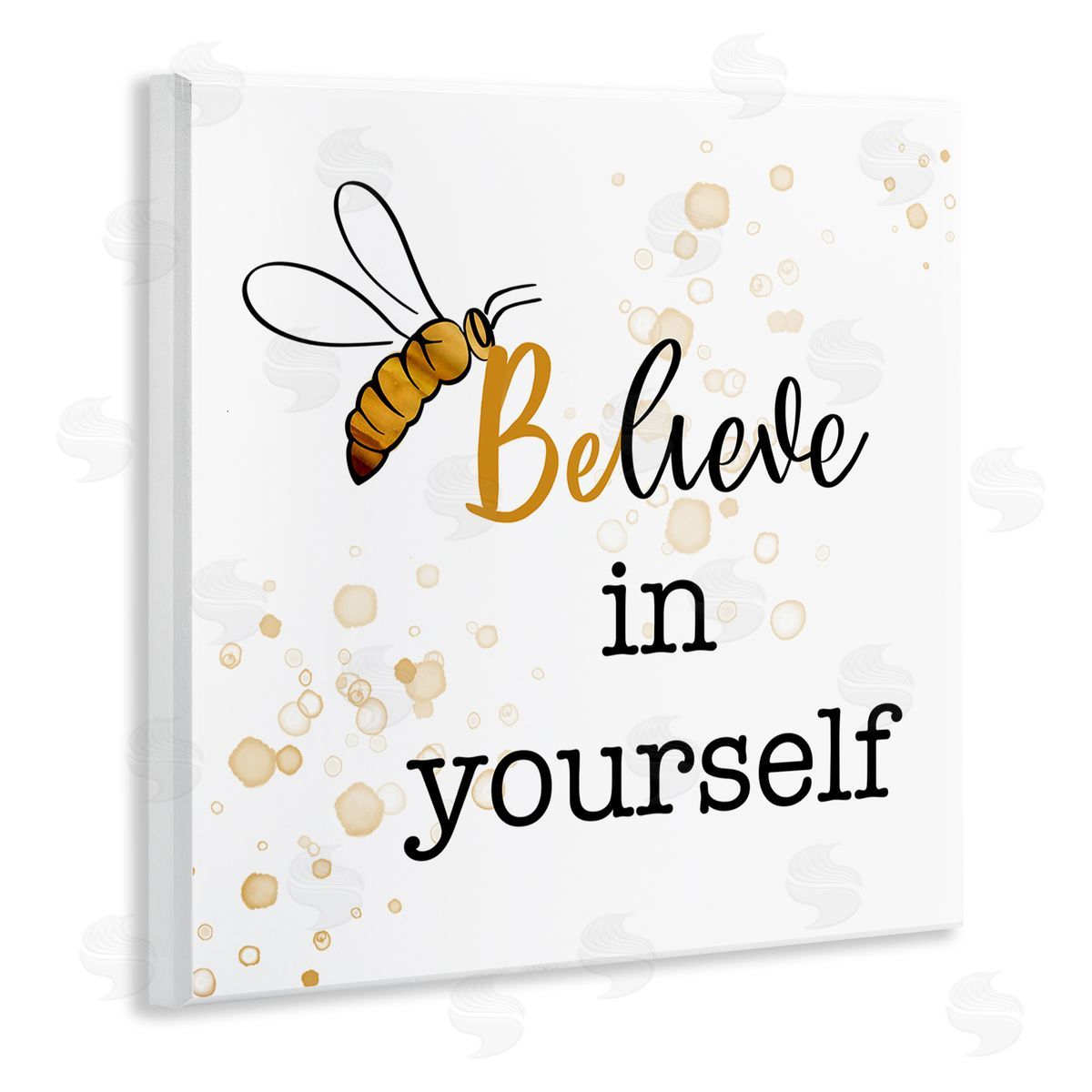 Amber Clarkson Modern Believe in Yourself Wooden Wall Plaque Art Print