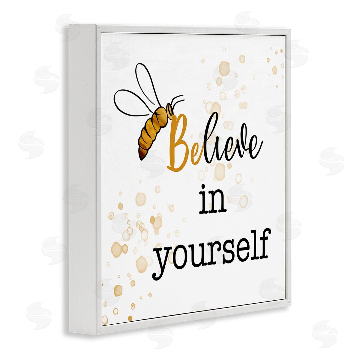 Amber Clarkson Modern Believe in Yourself White Framed Glicee Wall Art Print