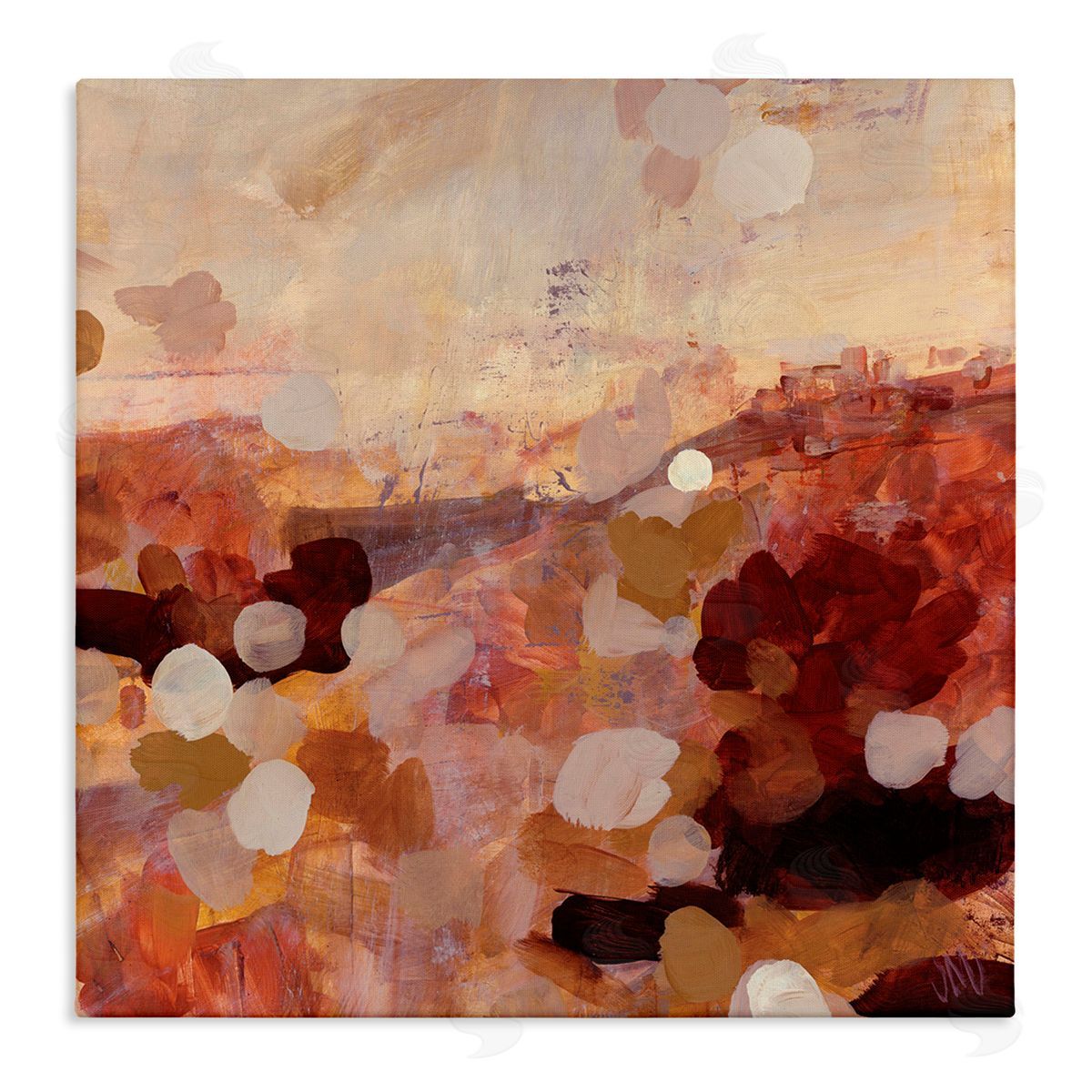 Jodi Maas Abstract Desert Landscape Stretched Canvas Wall Art Print