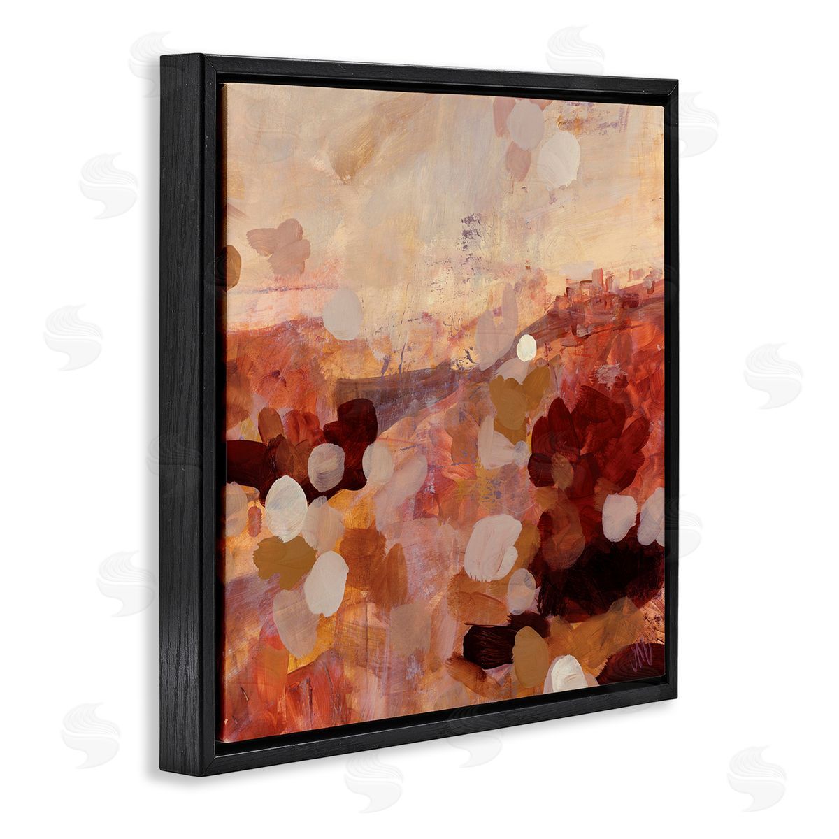 Jodi Maas Abstract Desert Landscape Black Floating Frame Canvas Wall Art Print