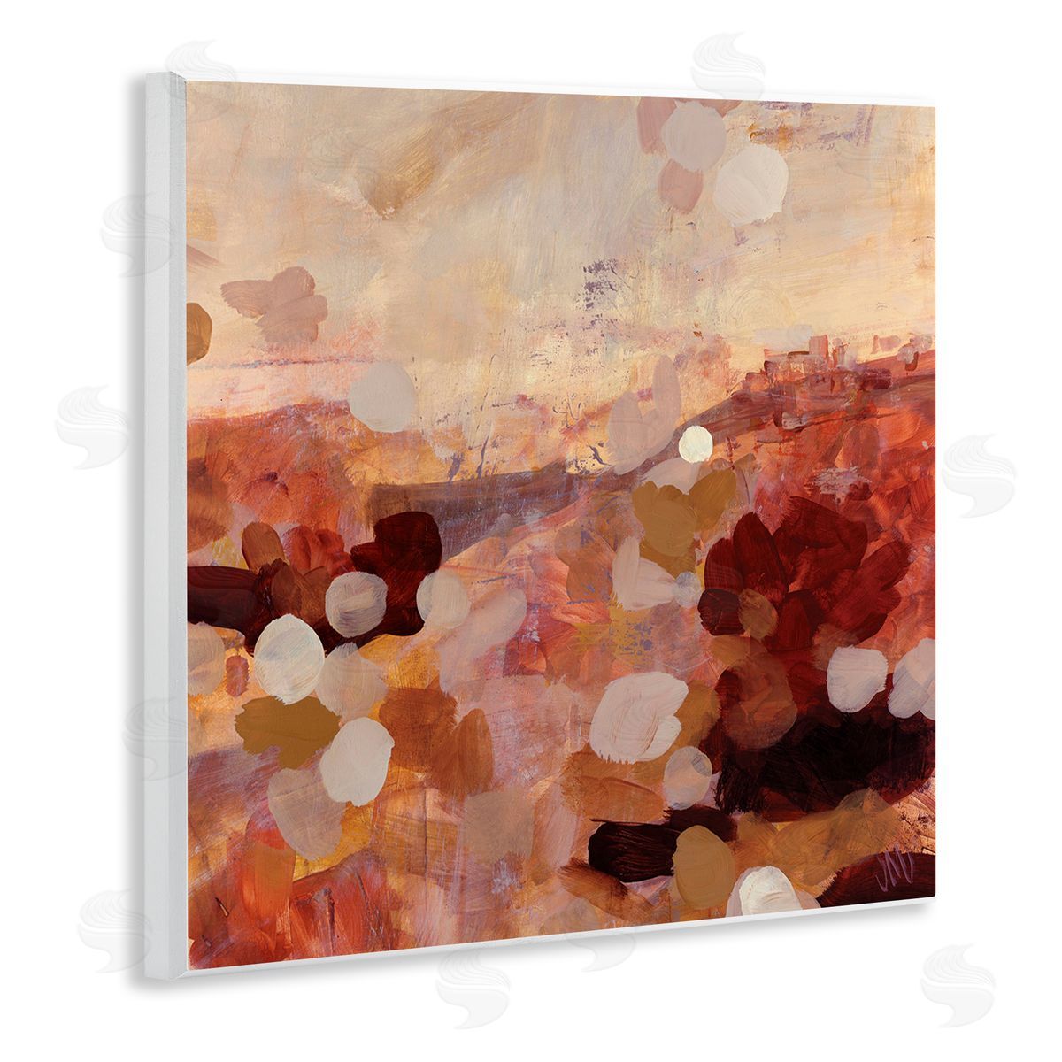 Jodi Maas Abstract Desert Landscape Wooden Wall Plaque Art Print
