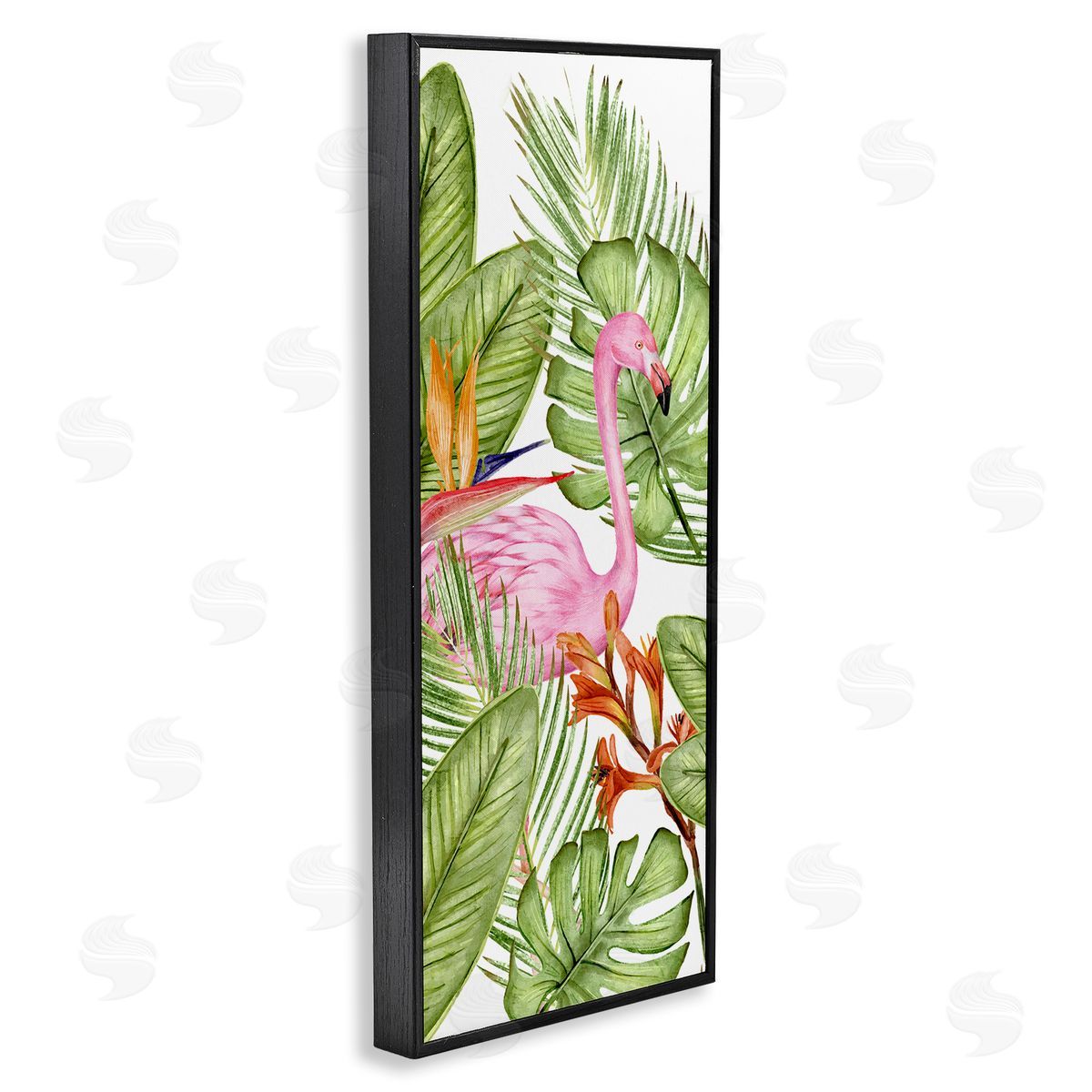 Kim Allen Flamingo & Monstera Leaves
