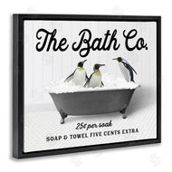 Lettered and Lined | Penguins in Vintage Tub